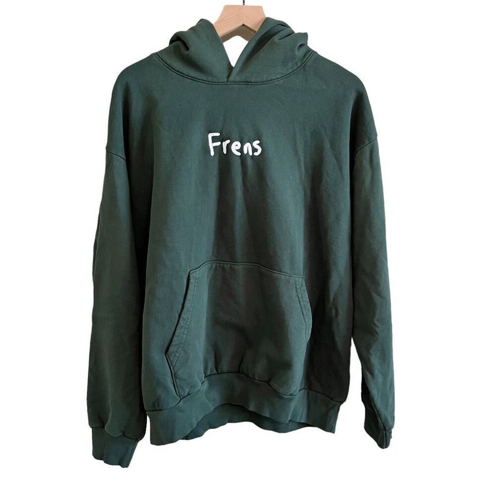 Alien Frens Unisex Hoodie XL Green Pullover Sweatshirt Web3 NFT Community‎
